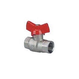 DZR Nickel Plated T Handle Ball Valve PN40